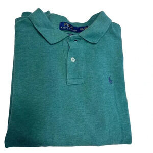 Polo Ralph Lauren Shirt Big Boys Size L (14-16) Green, Long Sleeves Youth